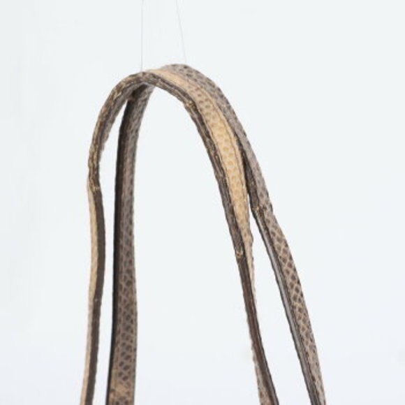 Gucci Lizard Leather Shoulder Bag Tote Beige - Picture 4 of 11